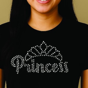 Princess, tiara, birthday party  rhinestone templates digital download, svg, eps, png, dxf