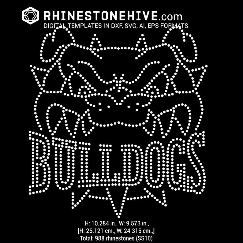 Bulldogs With Teeth Rhinestone Digital Download, Bulldogs Svg , Png ...