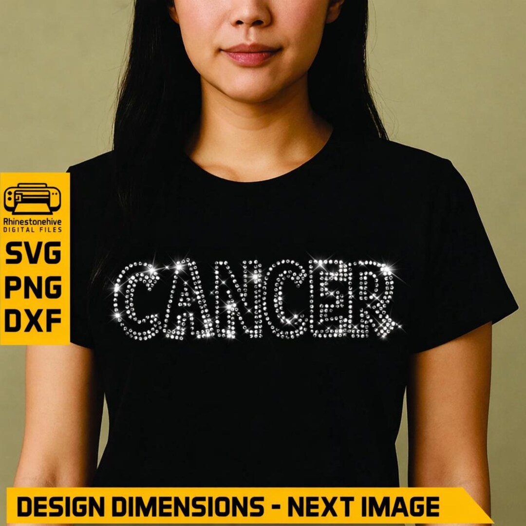 Cancer Zodiac Rhinestone Template, SS10 SS8 SS6 (digital Download) - Etsy