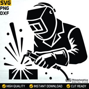 Saldatore SVG – Design di lavorazione dei metalli, stampa su maglietta (SVG, PNG)