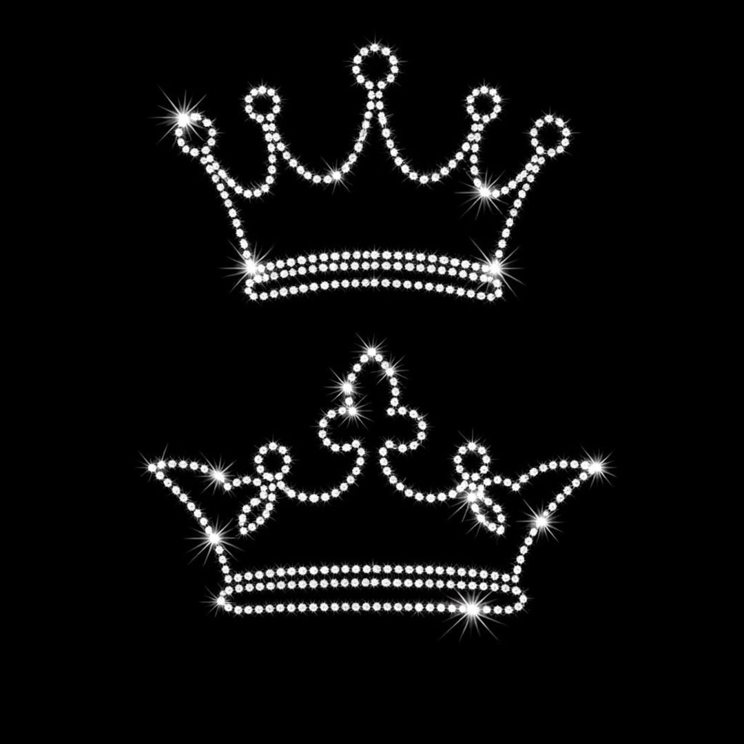 Rhinestone Crown Template, Elegant Bling Design (digital Download) - Etsy