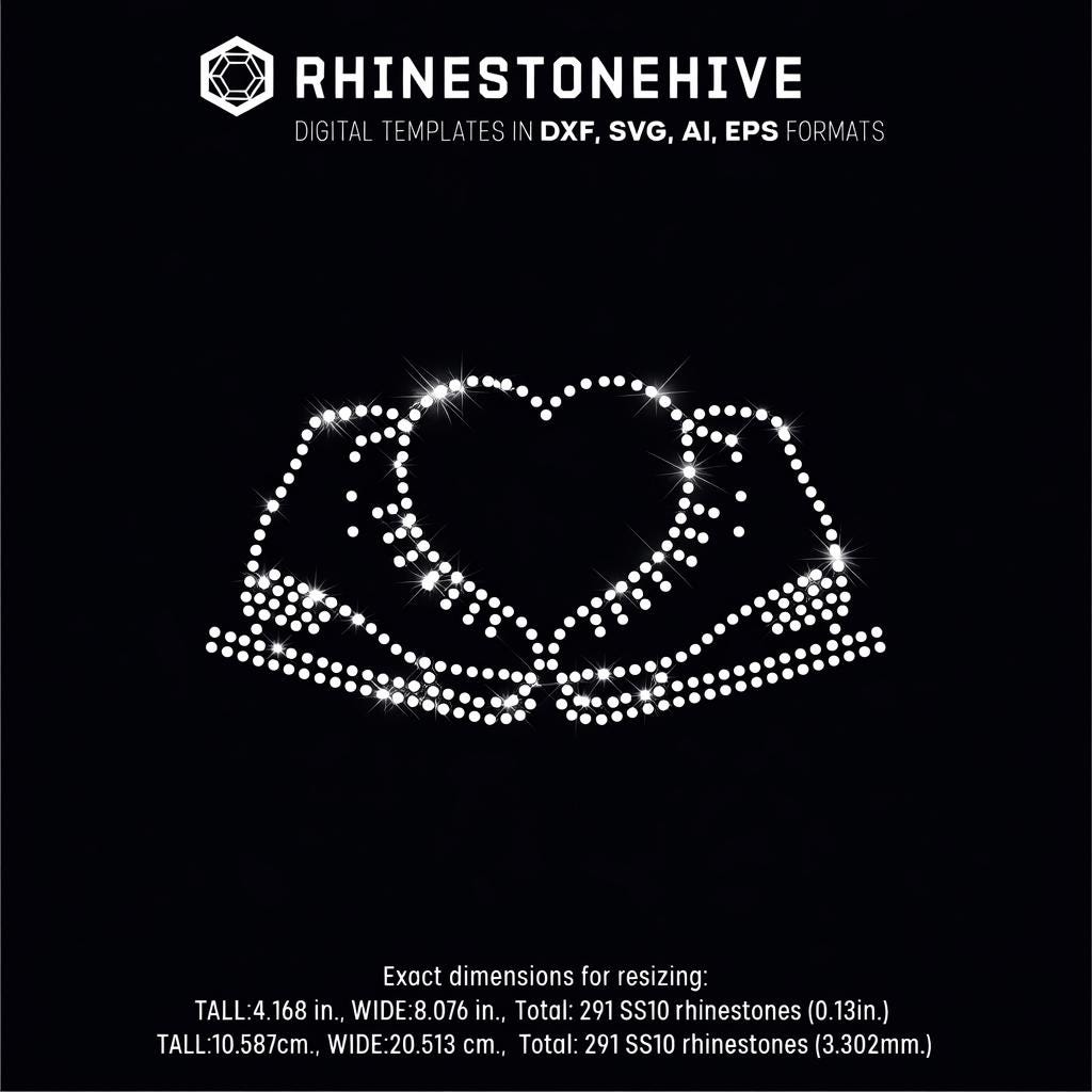 Ice Skating Heart, Love Rhinestone Templates Digital Download, Svg, Eps ...