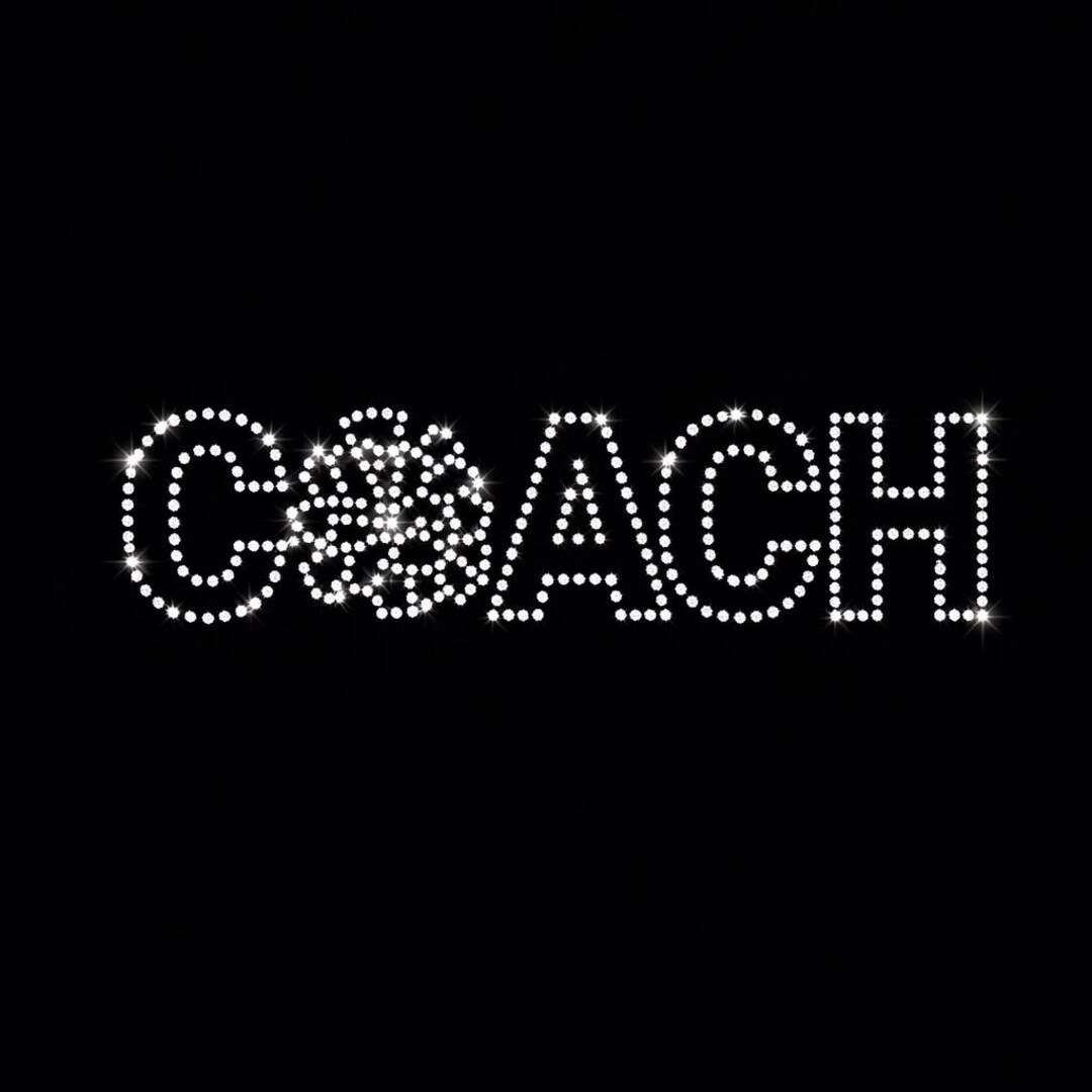 Coach Rhinestone Template Cheer Coach Outline Rhinestone Template Digital Download, Svg, Eps, Png ...