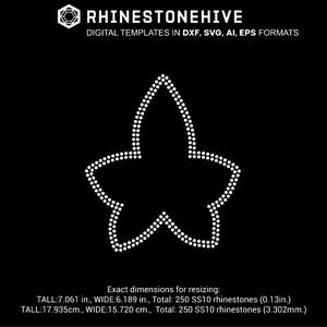 Ivy leaf outline rhinestone template digital download, svg, eps,ai , png, dxf