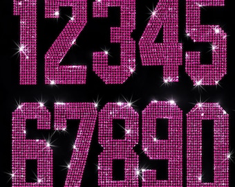 SS16 Rhinestone Numbers 0-9 Template (Digital Download)
