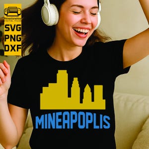 Minneapolis Skyline SVG | City Silhouette Cut File