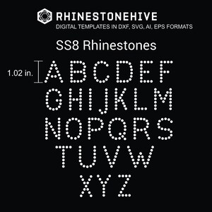 Simple Letters BUNDLE Alphabet in SS6 SS8 SS10 SS16 Digital Download ...