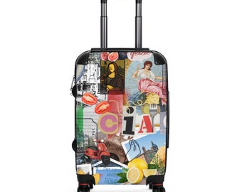Italian Mediterranean European travel suitcase