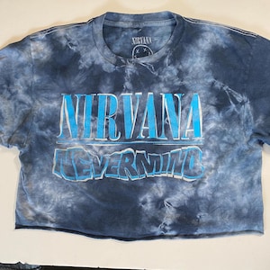 Nirvana Nevermind Cropped T-shirt, Adult Size Medium