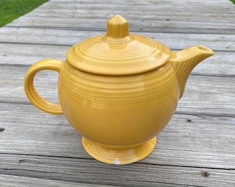 Fiesta Gold Teapot (Ironstone) by Homer Laughlin, Discontinued