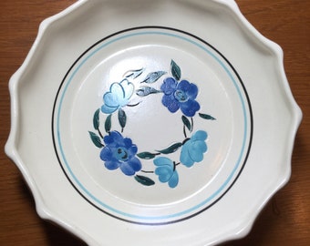 Cuenco Stangl pintado a mano, base para tarta, 19 cm