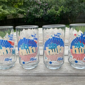 Diet Pepsi Beverage Glasses, Set of 4