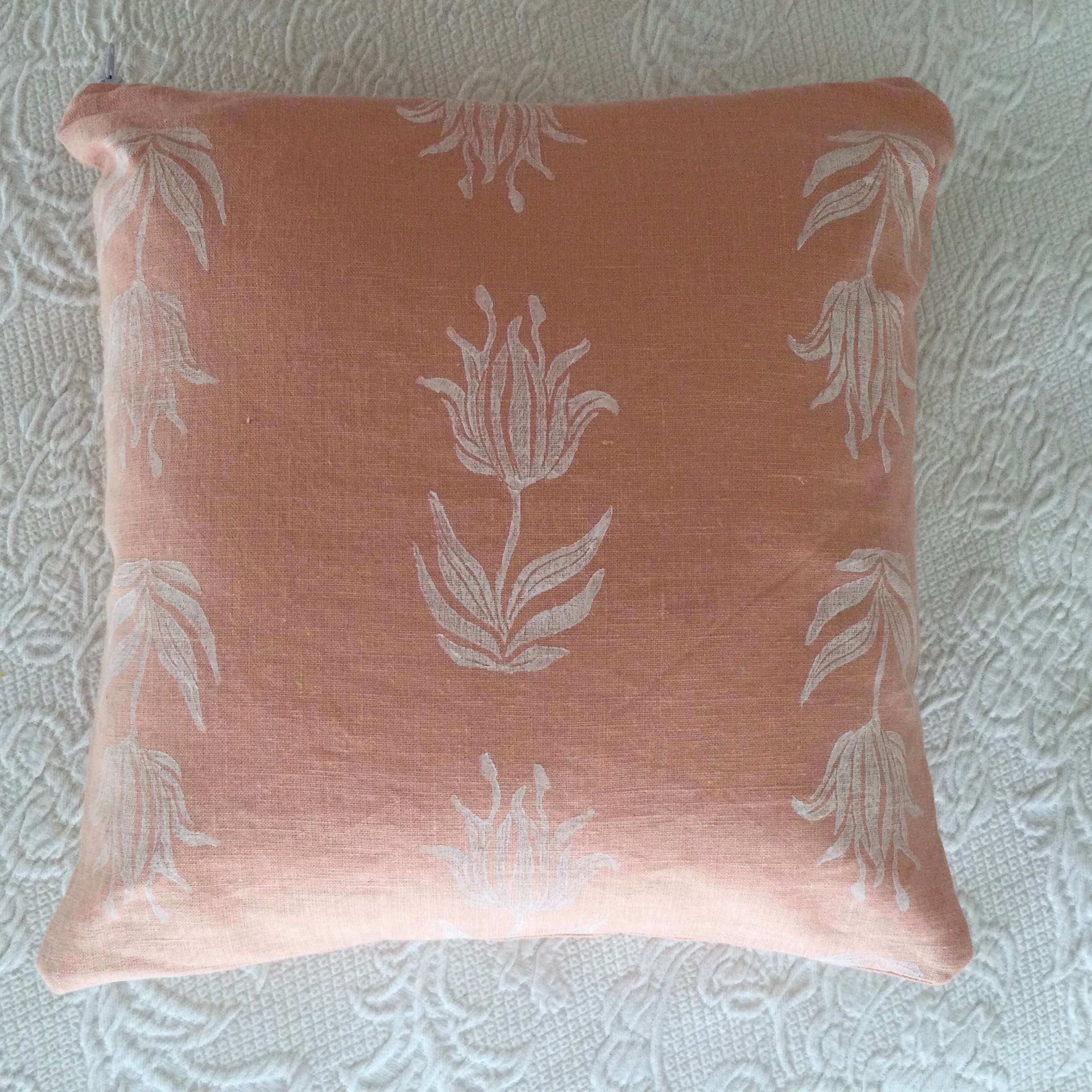 New sealed Nautica savannah standard pillow sham quilted pink brown cover