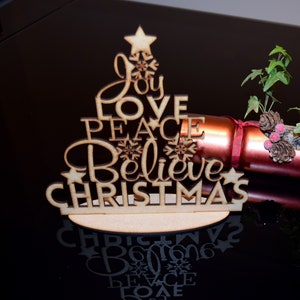 Plywood Christmas Tree: MDF Holiday Decoration