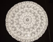 Handmade Crochet Lace Doily Vintage Style, Table Decor Crochet cotton table mats Overlay Tablecloth Round Table Mat Wedding Interior
