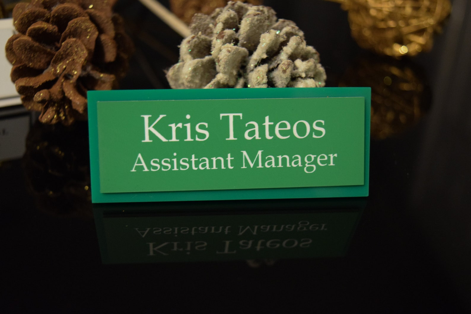 Personalised Desk Name Plate Desk Name Plate Custom Engraved Etsy