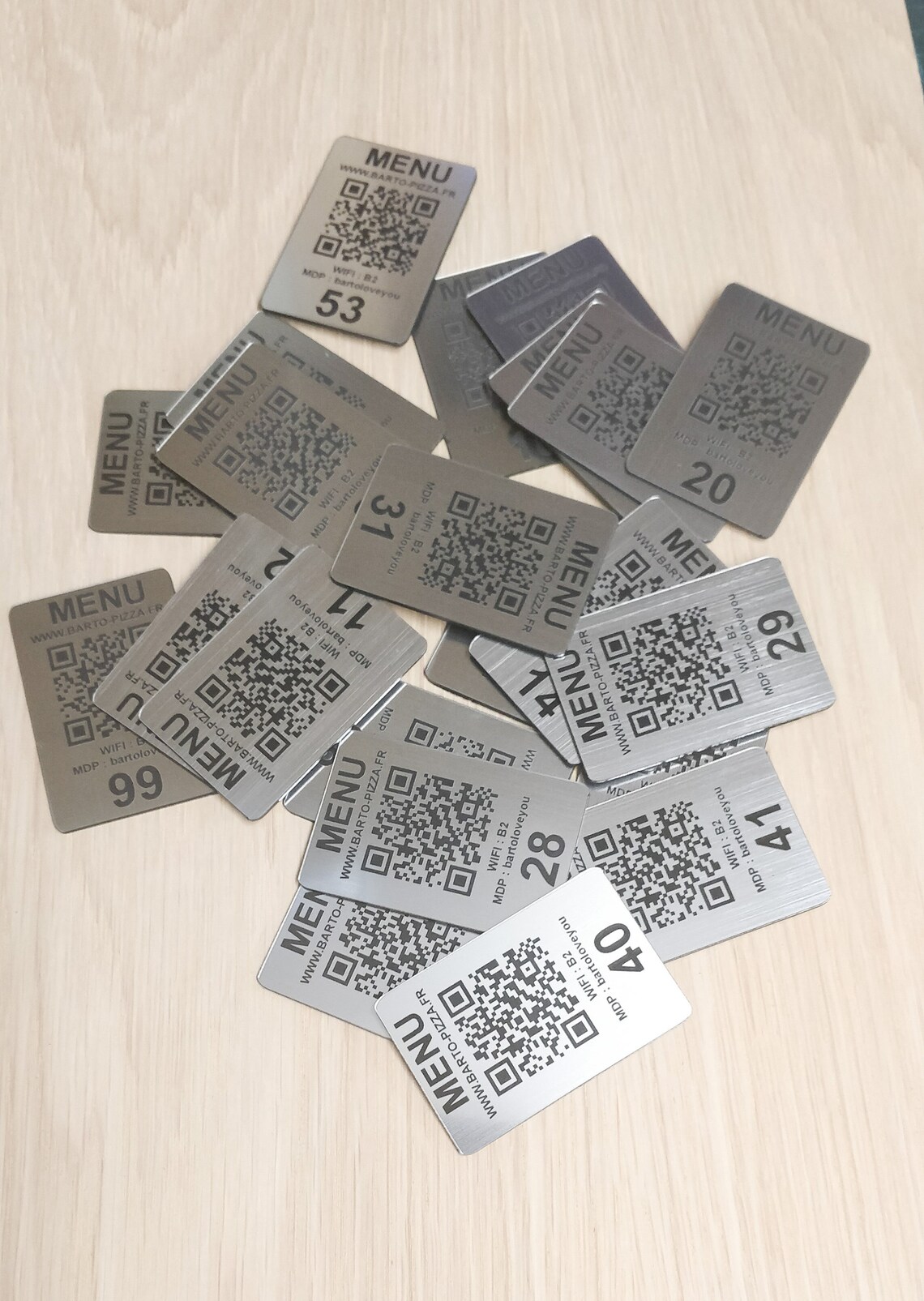 Custom Laser Engraved QR Code Custom Discs 60 X 40 Mm Etsy UK