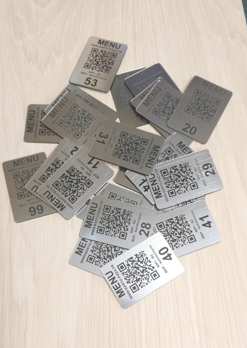 Custom Laser Engraved QR Code Custom Discs 60 X 40 Mm Etsy UK