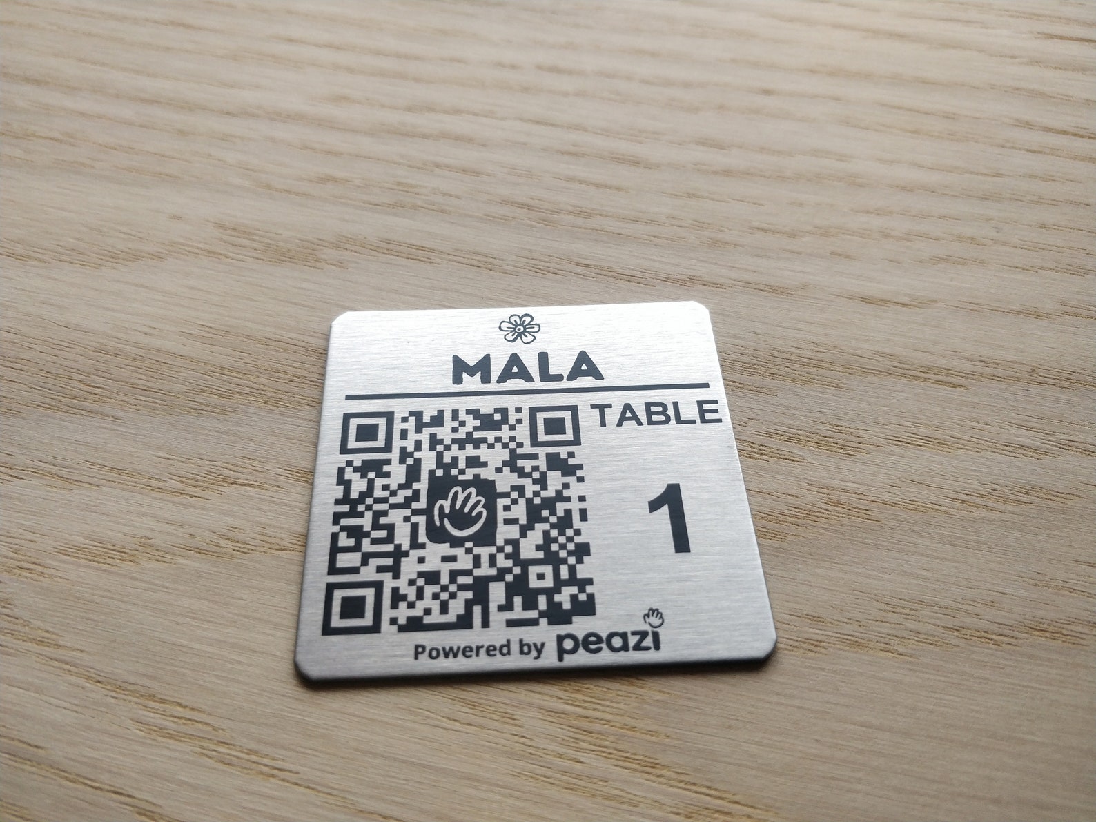 Metal QR Code Laser Engraved QR Code Custom Discs 50 Mm Etsy