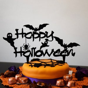 Scary Halloween Cake Topper: Laser Cut Acrylic Party Decor