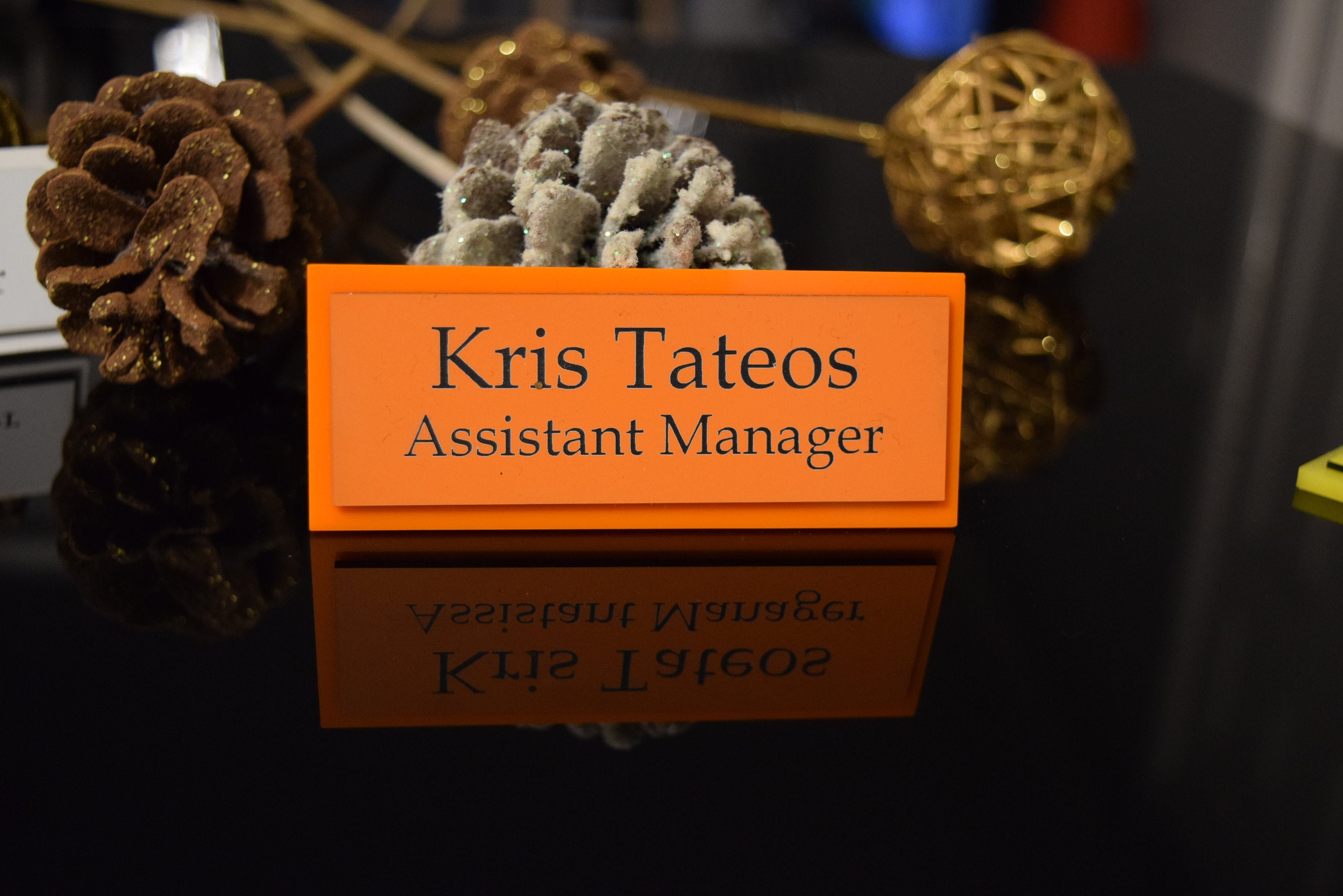 Personalised Desk Name Plate Desk Name Plate Custom Engraved Etsy