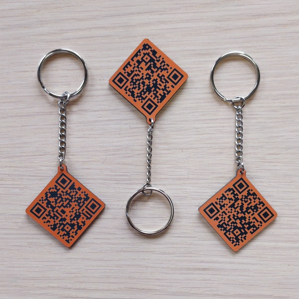 Tiktok Qr Code Keychain - Etsy