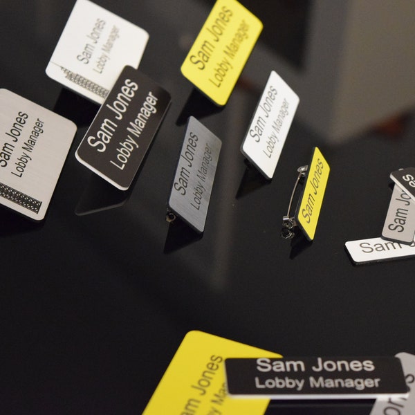 Employee Name Badges Etsy