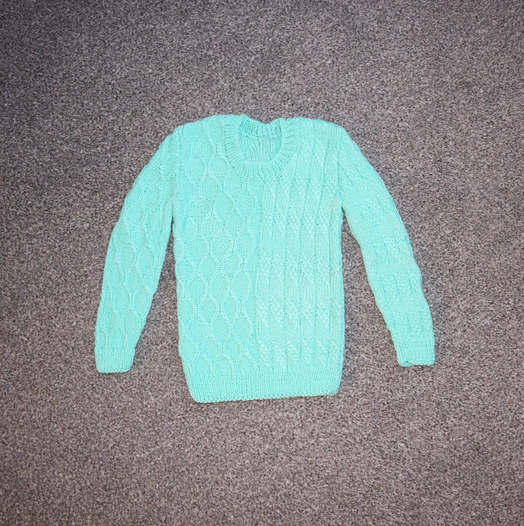Hand Knitted Pullover Toddler Long Sleeve Sweater Cardigan - Etsy UK
