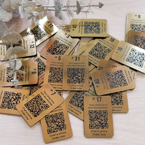 Custom Laser Engraved QR Code, Custom Discs, 60 X 40 Mm Rectangular