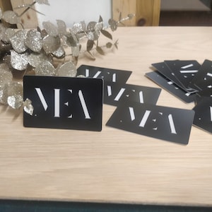 Aangepaste lasergegraveerde aluminium visitekaartjes, gepersonaliseerde visitekaartjes, dubbelzijdig gegraveerde visitekaartjes, unieke aluminium kaarten