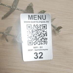 Custom Laser Engraved QR Code, Custom Discs, 60 X 40 Mm Rectangular