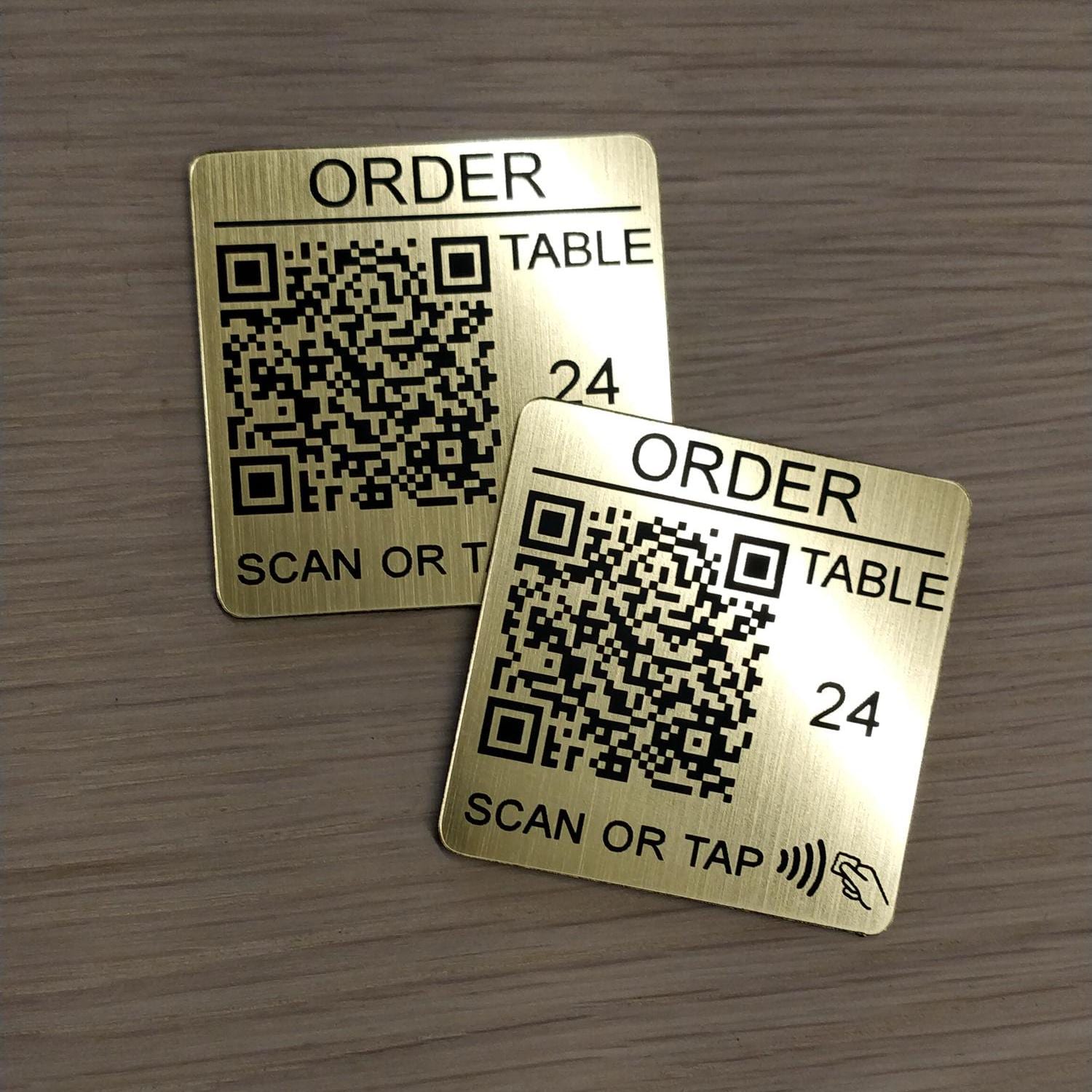 Laser Engraved QR Code NFC Disc: Custom Business Table Tags (50mm) - Etsy