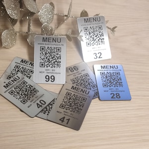 Custom Laser Engraved QR Code, Custom Discs, 60 X 40 Mm Rectangular