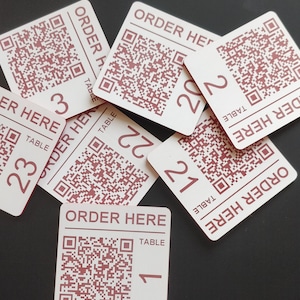 Código QR grabado con láser, Discos personalizados, Cuadrado de 50 mm, Mesa, Etiquetas, Taquilla, Restaurante, Discotecas imagen 5