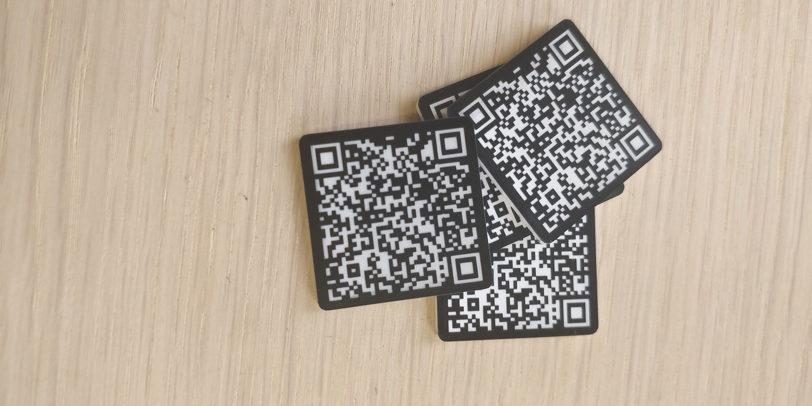 40 Mm Square Custom Laser Engraved QR Code Custom Discs Etsy UK