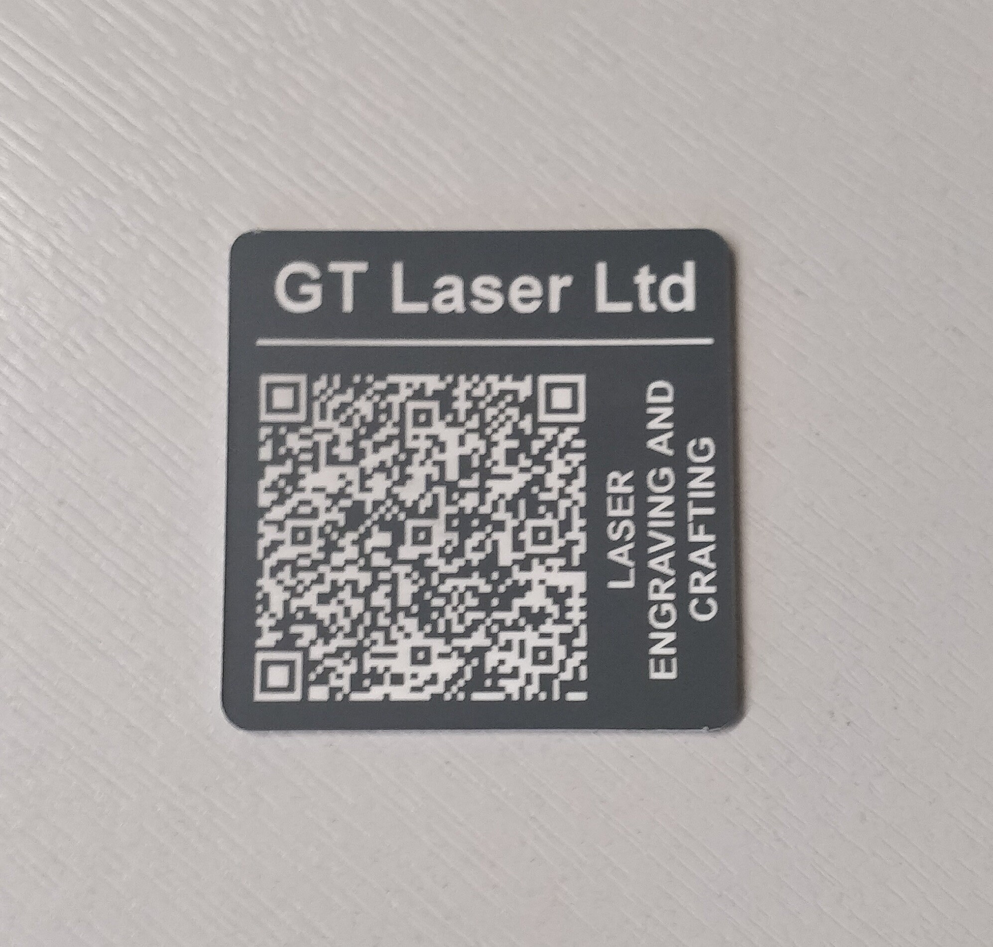 Laser Engraved QR Code Custom Discs 50 Mm Square Table Etsy UK