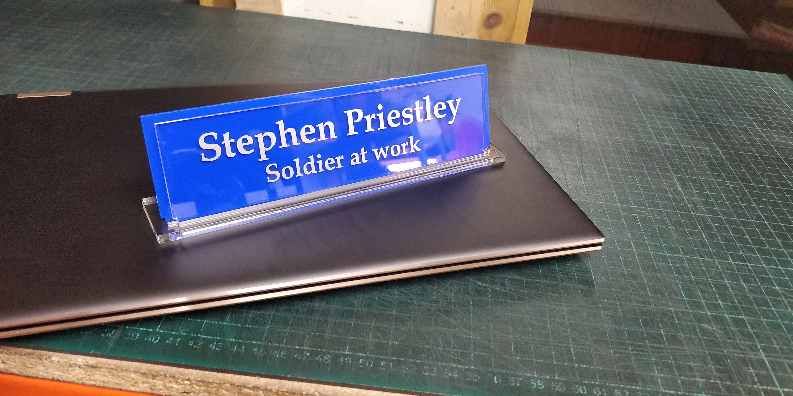 Personalised Desk Name Plate Desk Plaque Custom Sign With Etsy UK