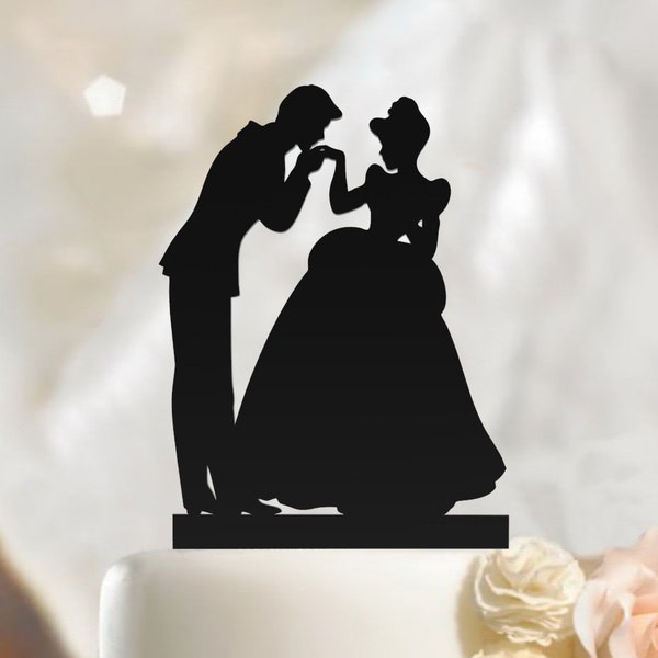 Fiance & Fiancee, Wedding Cake Topper, Bride and Groom Silhouette, Bride and Groom, Cake Topper, High quality Acrylic, Custom made