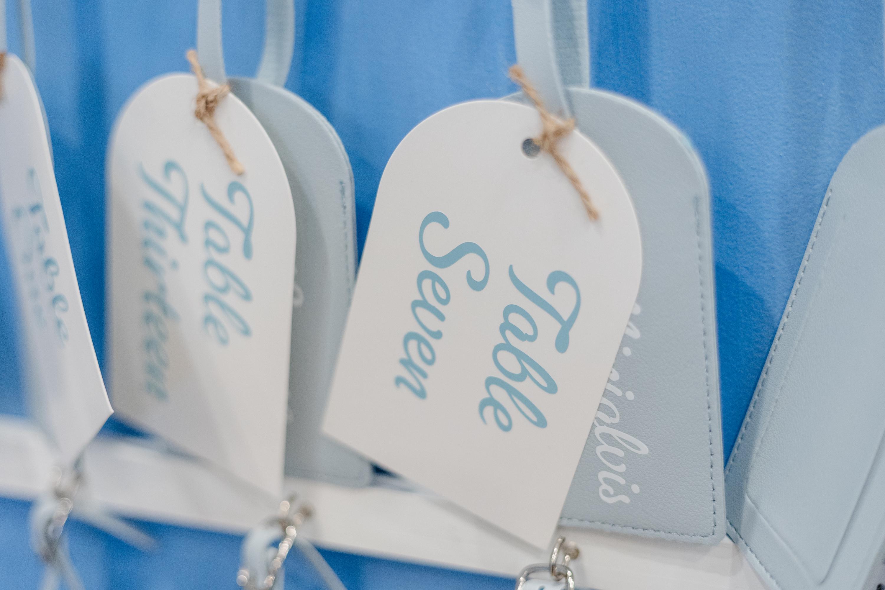 Custom Wedding Luggage Tags Seating Chart | Travel Theme Wedding Favors ...