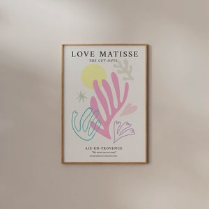 Matisse Leaf Print Digital Download Papier Decoupe Danish Pastel Room Decor Cut outs Aesthetic Poster Exhibition Aesthetic Museum Wall art