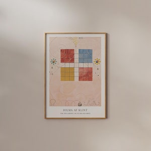 Hilma af Klint Print | FRAME option | The Ten Largest No. 10 Old Age, Painting, Exhibition Museum Poster, Swedish Wall art Gallery Abstract