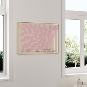 Matisse Leaf Print Horizontal Poster Pink Color Papier Decoupe Aesthetic Exhibition Museum Danish Pastel Room Decor Flower Trendy Wall art image 8