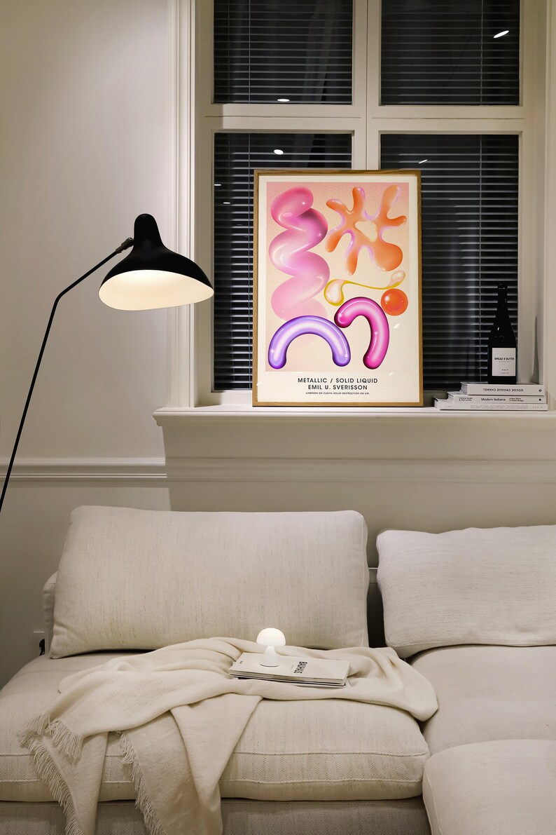 Y2k Room Decor Groovy Trendy Posters Funky 2000s Aesthetic Psychedelic Wall art Print Preppy Maximalist Trippy Weird Colorful College Kawaii image 9