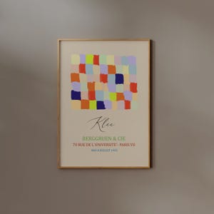 Paul Klee Print Digital Download Trendy Poster Color Chart Colorful Grid Exhibition Museum Printable Wall Art Modern Gallery Decor Vintage