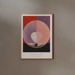 Hilma Af Klint Dove Print | FRAME option | Exhibition Poster Museum Swedish Wall art Painting Abstract Geometric Scandinavian Nordic