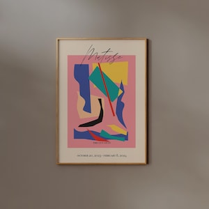 Matisse Snail Print Digital Download Papier Decoupe Poster Cut out Pink Danish Pastel Room Decor Trendy Aesthetic Printable wall art Preppy
