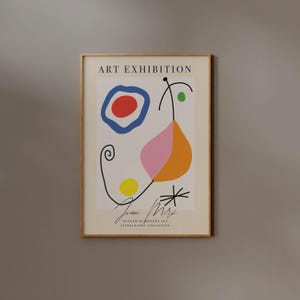 Joan Miro Print, Digital Download, Abstract Colorful Affiche, Aesthetic  Printable Wall Art, Exhibition Poster, Surrealist, Trendy Apartment