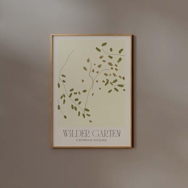 Eucalyptus Abstract Print Watercolor Beige Green Neutral Large Botanical Wall art Minimalist Nature Poster Exhibition Plant Leaf Room Decor