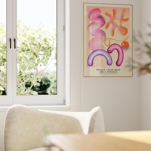 Y2k Room Decor Groovy Trendy Posters Funky 2000s Aesthetic Psychedelic Wall art Print Preppy Maximalist Trippy Weird Colorful College Kawaii image 8