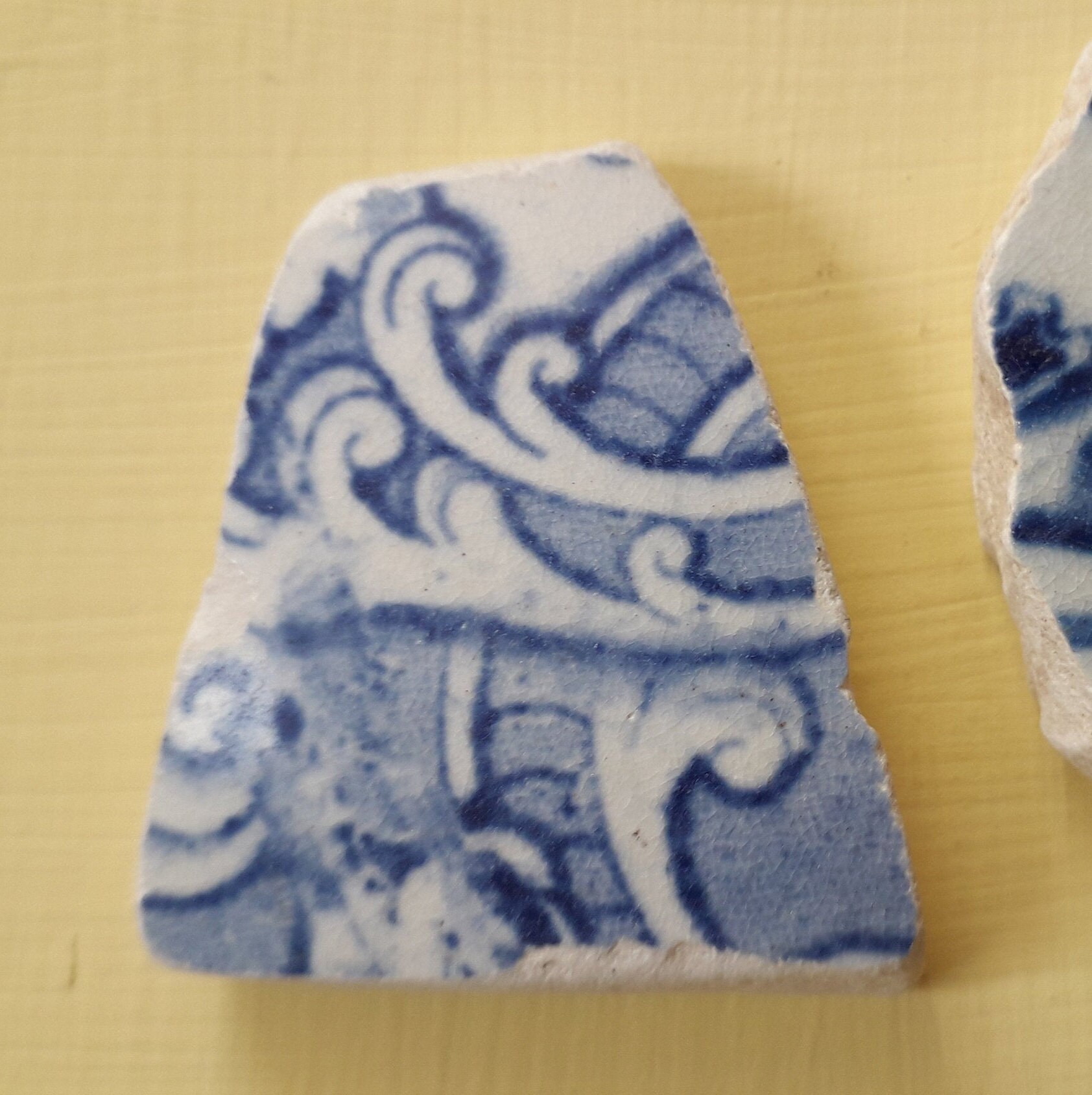 Cerámica azul y blanca mosaicos Etsy